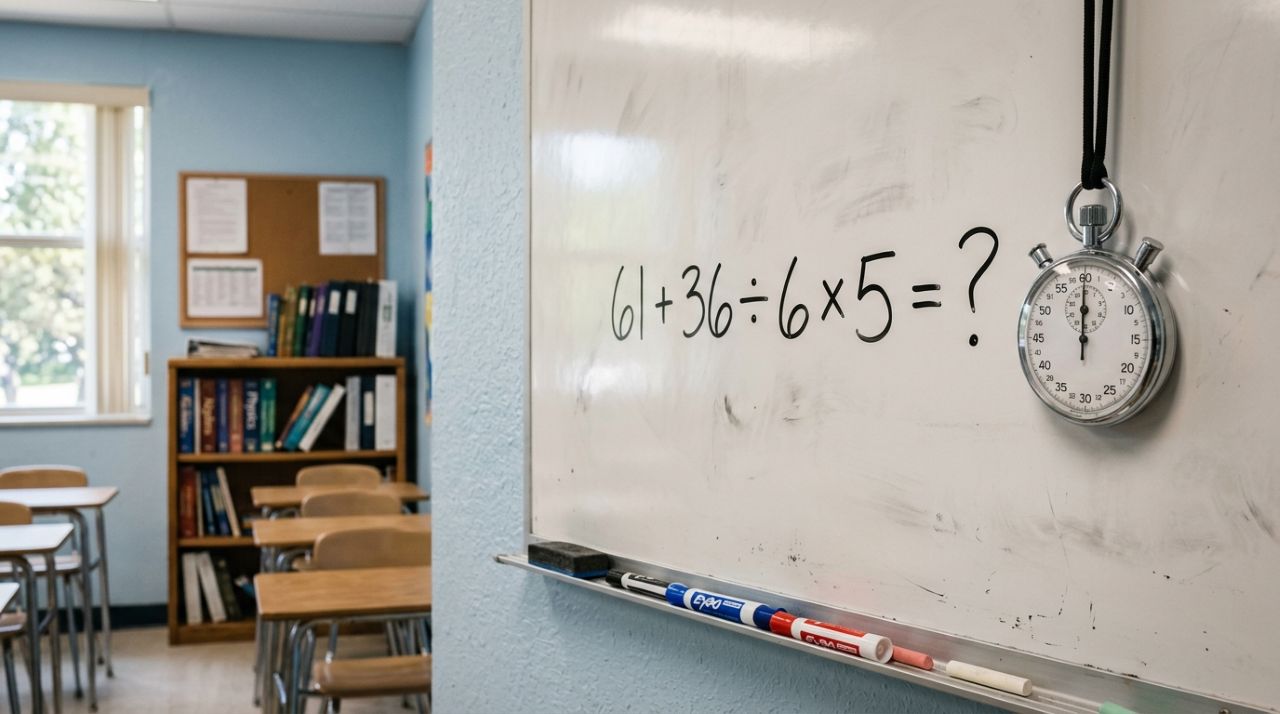 Resolva 61 + 36 ÷ 6 × 5 em 30 segundos e teste sua memória matemática