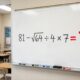 Você tem 30 segundos para resolver 81 − √64 ÷ 4 × 7 sem usar calculadora