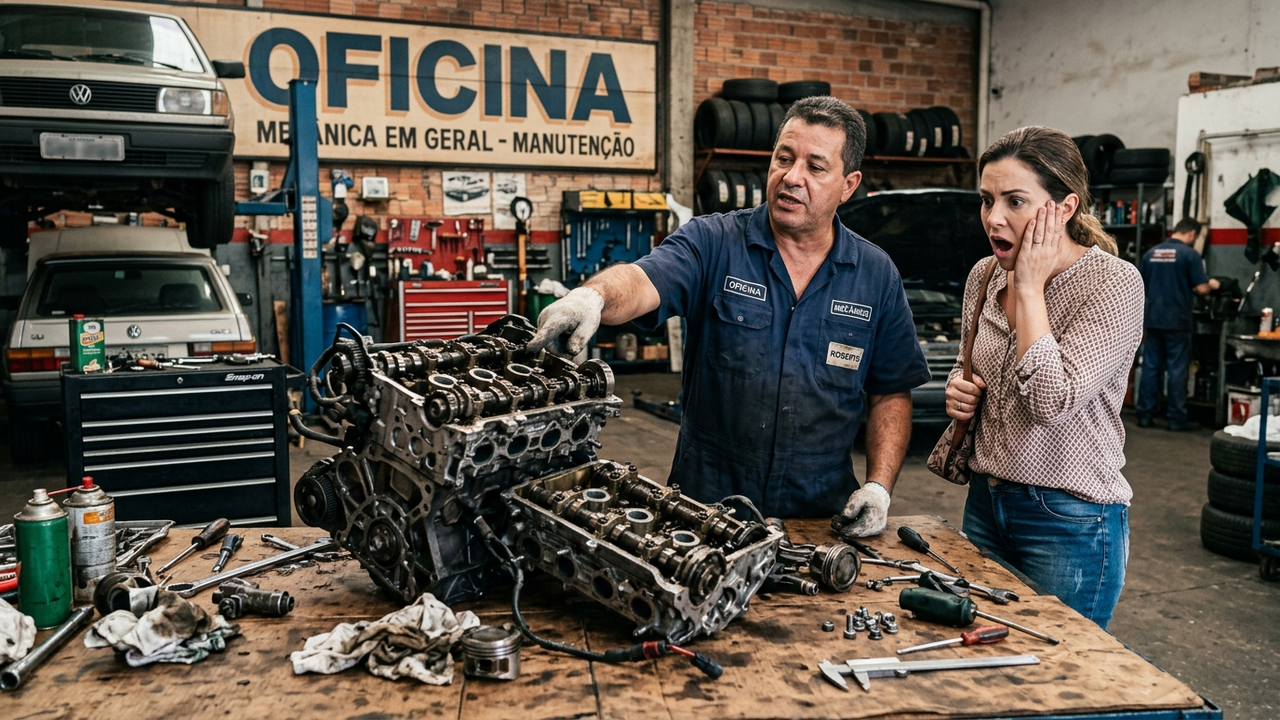 Oficina desmonta motor de carro e exige R$ 4 mil para remontar sem enviar orçamento prévio ao cliente: lei isenta o consumidor do pagamento