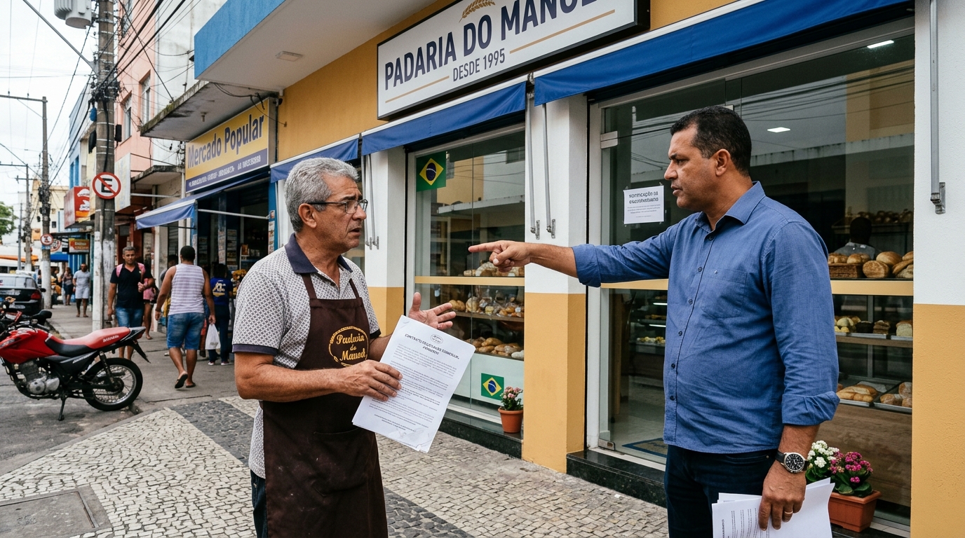 Comerciante investe R$ 180 mil para montar loja em ponto que alugava há 10 anos, mas quando tenta garantir a permanência descobre que a falta de contrato registrado o deixa sem direito à renovação