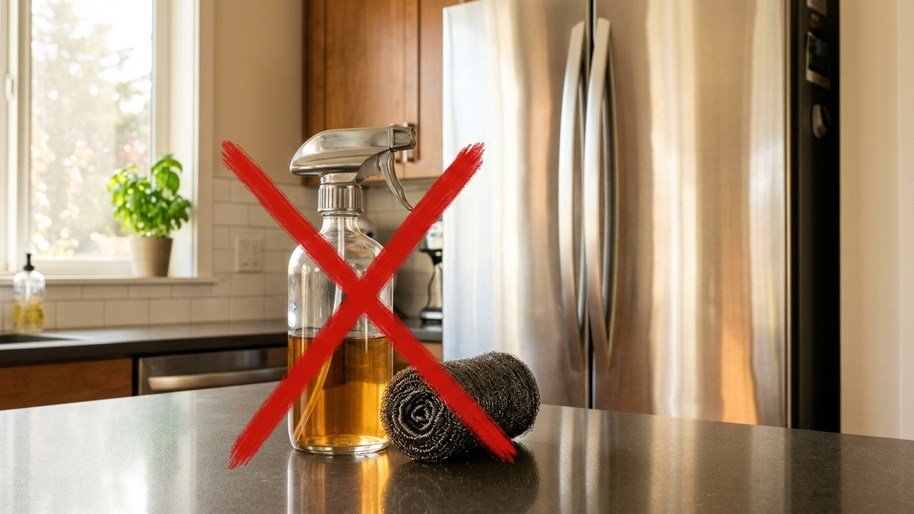 Sem limpa-inox caro, nem palha de aço: a melhor forma de deixar a geladeira brilhando como espelho com um ingrediente de R$ 3 da farmácia