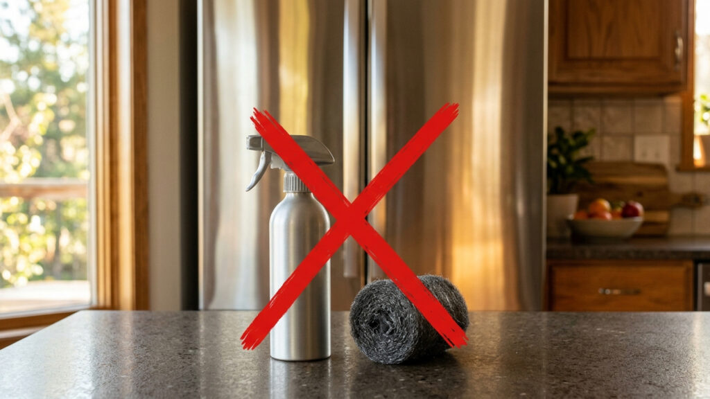 Sem limpa-inox caro, nem palha de aço: a melhor forma de deixar a geladeira brilhando como espelho com um ingrediente de R$ 3 da farmácia
