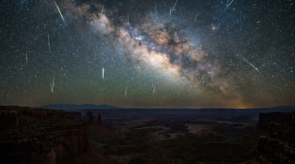 Chuva de meteoros registrada desde 1870 volta a cruzar o céu com até 25 rastros luminosos por hora