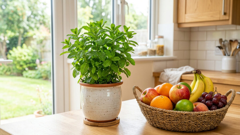 Cultivar um vaso de hortelã na bancada da cozinha: como o cheiro natural dessa simples muda impede que formigas cheguem perto das frutas