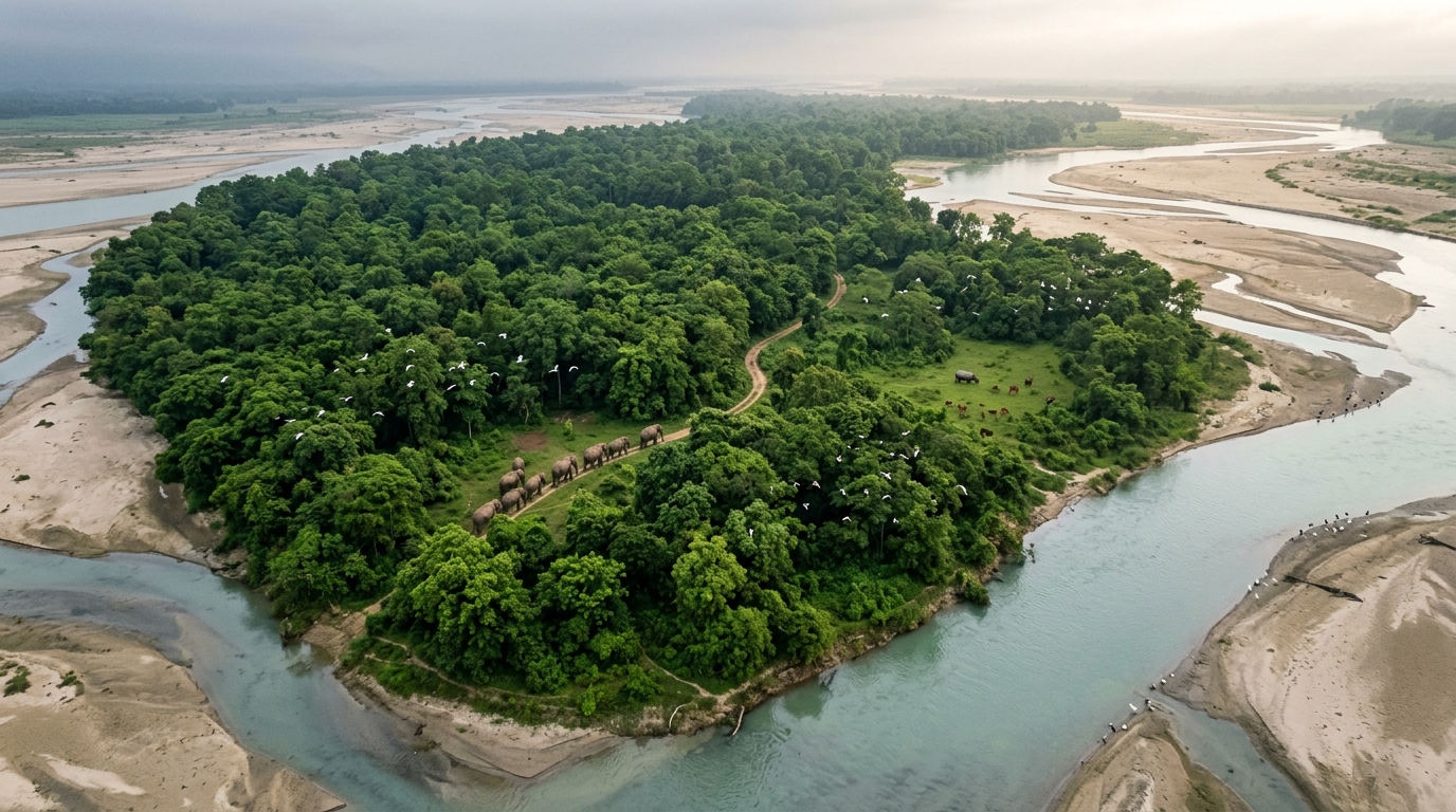 Um único homem passou 40 anos plantando árvores em um banco de areia árido: agora é uma floresta de 526 hectares repleta de elefantes, rinocerontes e tigres