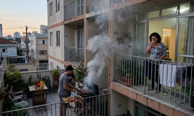 Morador faz churrasco na varanda todo fim de semana e caso vai parar na Justiça porque a fumaça invade a casa do vizinho