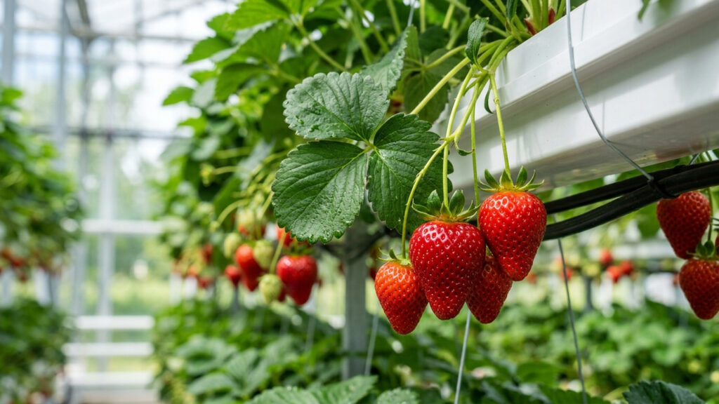 Como cultivar morangos em jardineiras suspensas: o guia simples de plantio para ter frutos frescos e enfeitar a parede do quintal