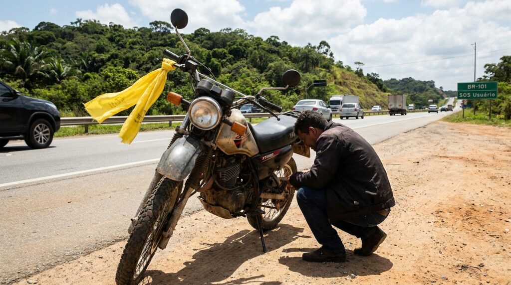 Lenço amarelo na moto: o significado pouco conhecido que pode fazer diferença em uma emergência