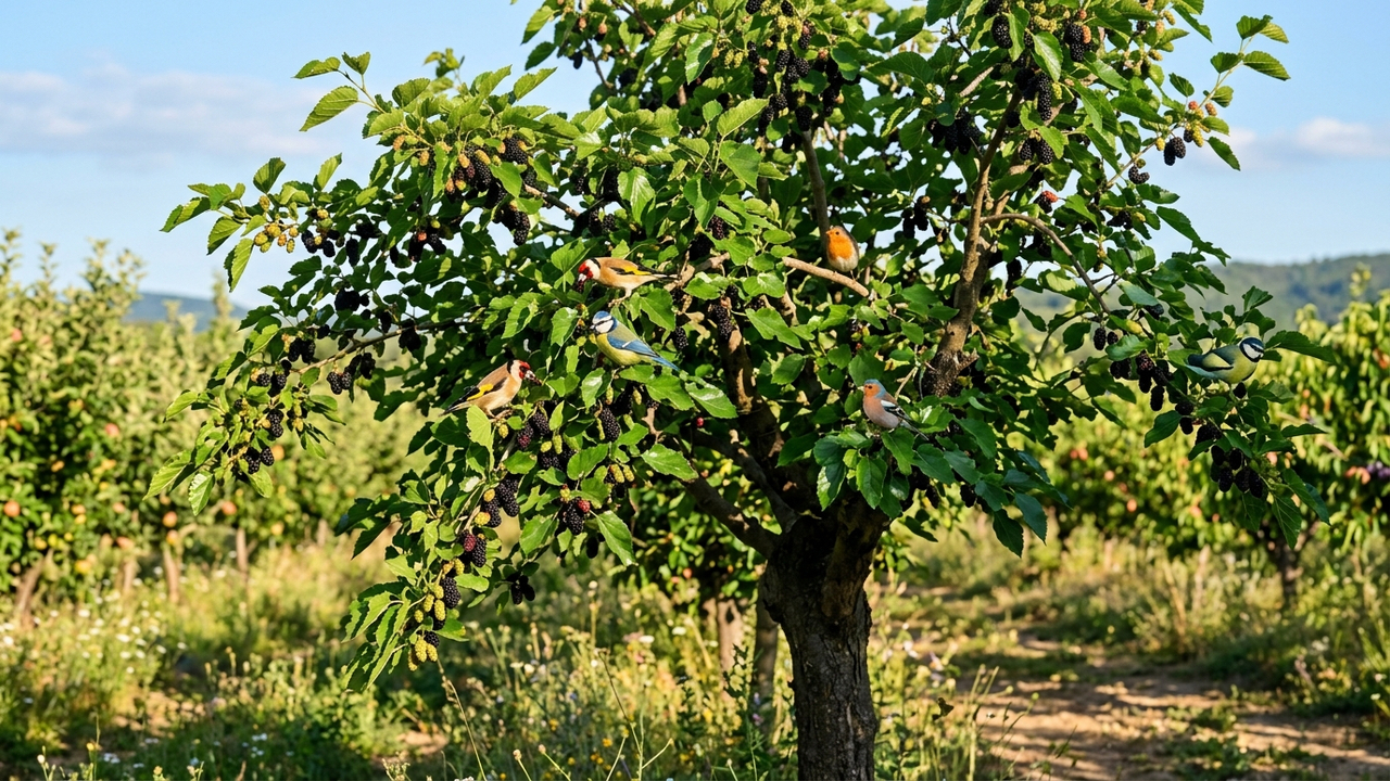 Essa árvore nativa de crescimento rápido atrai dezenas de espécies de passarinhos todos os dias e fornece frutos deliciosos para o pomar