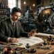 Frase de Nikola Tesla sobre o futuro: “No século 21, o robô ocupará o lugar do trabalho escravo.” A reflexão sobre tecnologia e humanidade