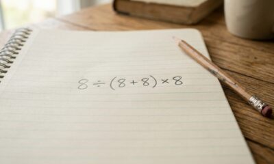 Você consegue resolver 8 ÷ (8 + 8) x 8 em quantos segundos sem cair na pegadinha?