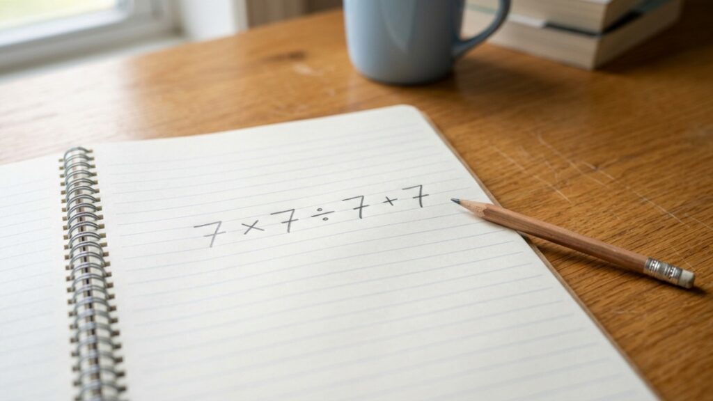 Parece uma conta simples, mas muita gente se confunde: quanto é 7 × 7 ÷ 7 + 7?