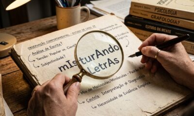 Segundo a psicologia, as pessoas que escrevem misturando as letras minúsculas e maiúsculas demonstram uma necessidade de diferenciação dos demais