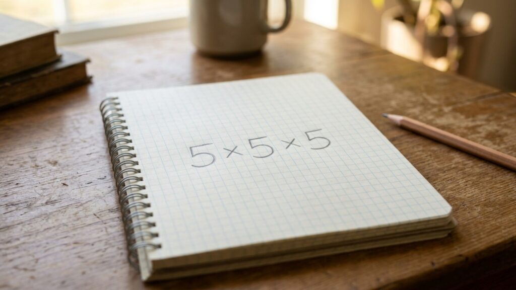Em quantos segundos você descobre o resultado de 5 × 5 × 5 sem usar calculadora?