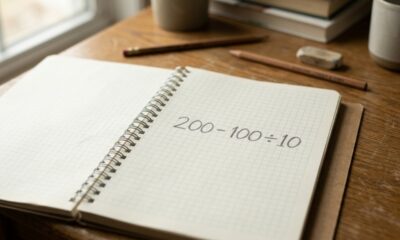 Em quantos segundos você consegue resolver 200 − 100 ÷ 10 sem usar calculadora?