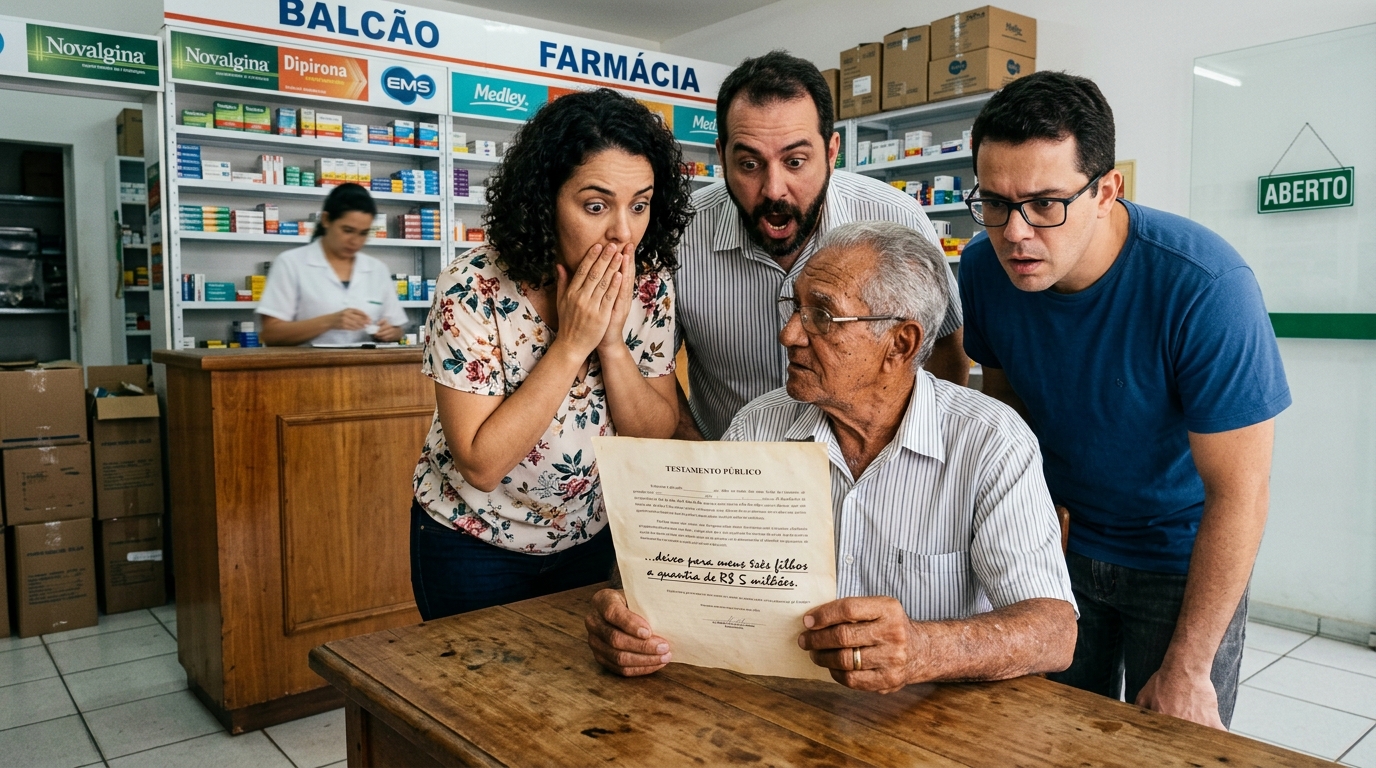Avô deixa R$ 5 milhões e uma rede de farmácias só para o neto que cuidou dele, e nada para os três filhos, o que diz a lei sobre a legítima"