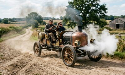 O carro movido a vapor que acelerava tanto que chegou a perder a porta durante um teste