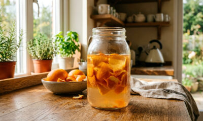 Mistura de cascas de laranja com água morna: para que serve a infusão rica em d-limoneno para regar e proteger as raízes do seu pomar caseiro