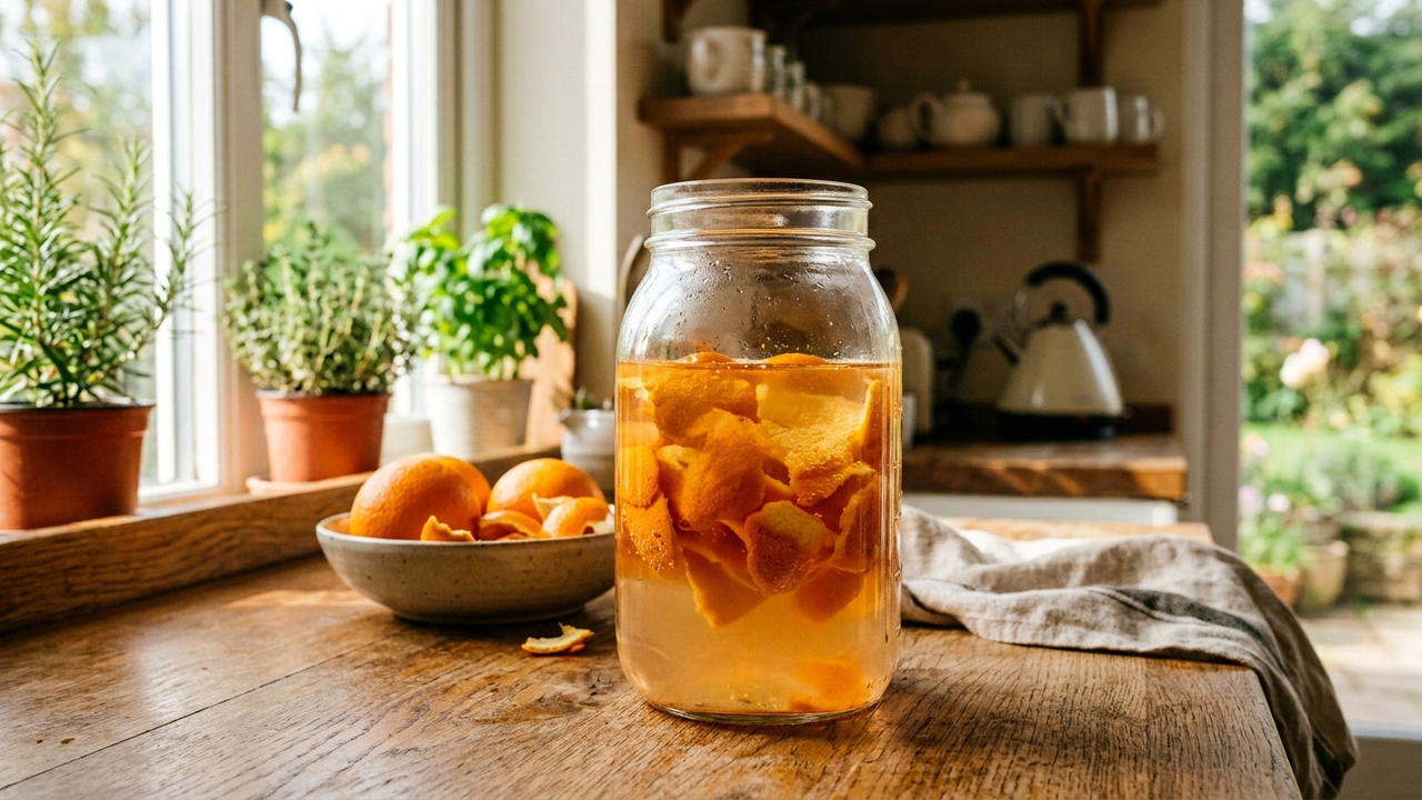 Mistura de cascas de laranja com água morna: para que serve a infusão rica em d-limoneno para regar e proteger as raízes do seu pomar caseiro