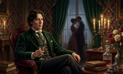 Frase de Oscar Wilde sobre o amor: “Um homem pode viver feliz com qualquer mulher desde que não a ame.” Uma reflexão irônica sobre paixão e convivência