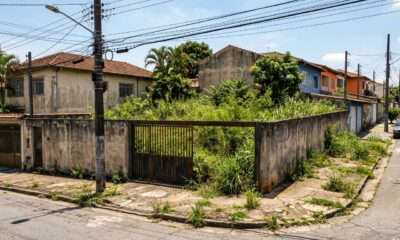 Aposentado deixa terreno tomado pelo mato por dois anos achando que não teria problema e recebe notificação da prefeitura com multa de mais de R$ 12 mil