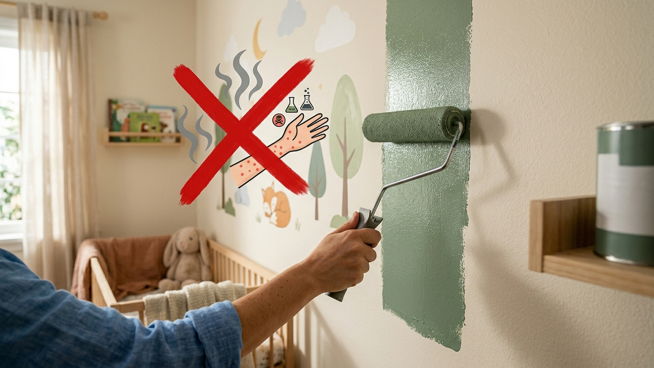 Sem cheiro forte de tinta, nem irritações na pele: a melhor forma de pintar o quarto de crianças ou alérgicos usando a tecnologia ecológica