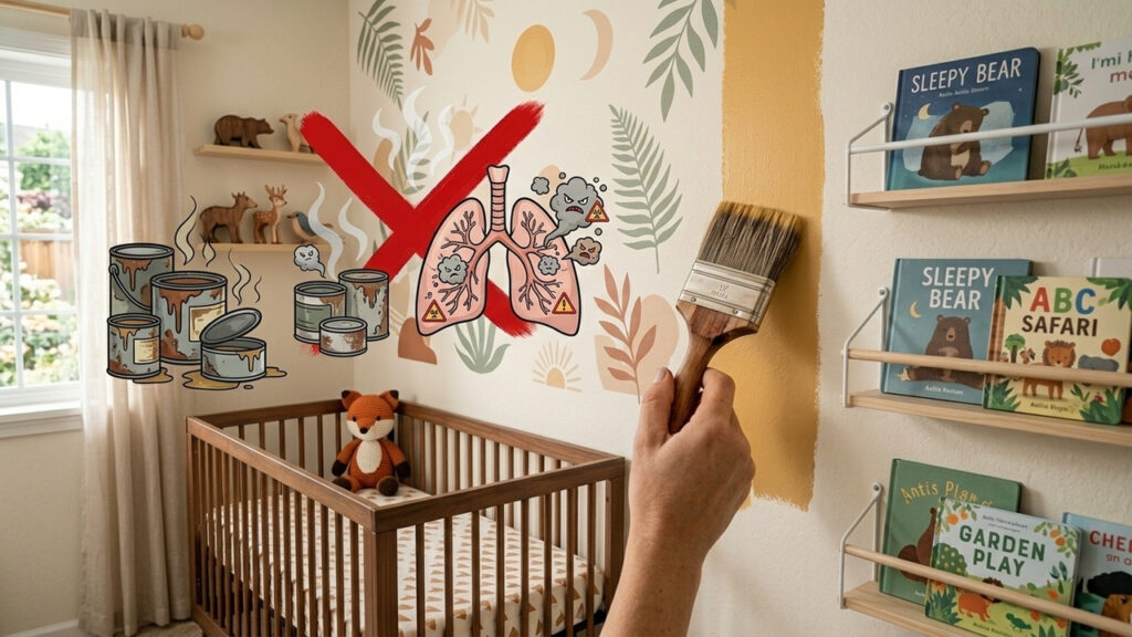 Sem cheiro forte de tinta, nem irritações na pele: a melhor forma de pintar o quarto de crianças ou alérgicos usando a tecnologia ecológica