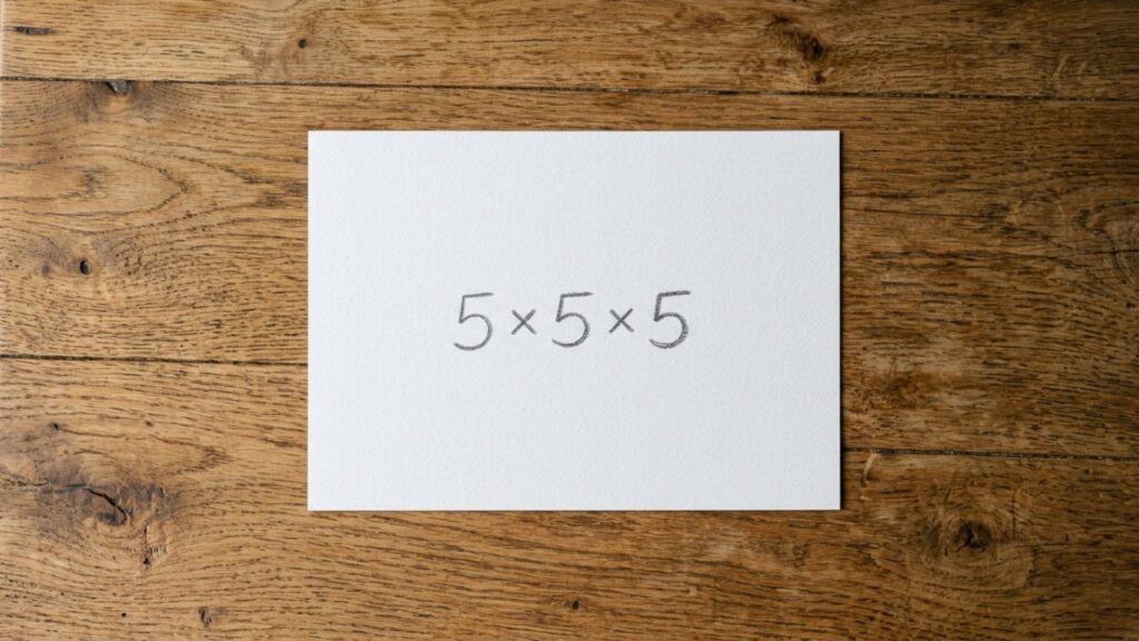 Em quantos segundos você descobre o resultado de 5 × 5 × 5 sem usar calculadora?