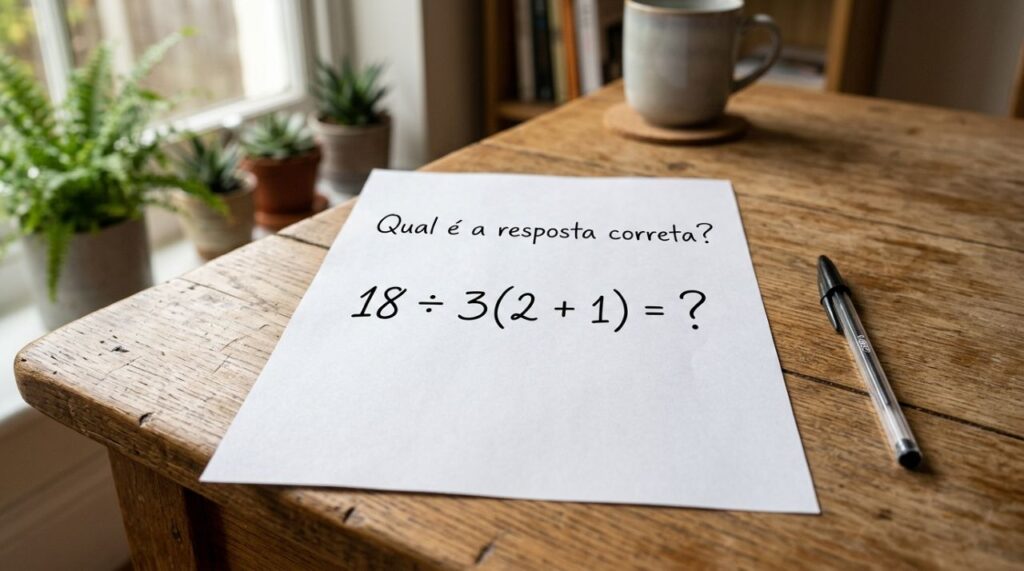 O desafio 18 ÷ 3(2 + 1) parece óbvio, mas muita gente discorda do resultado