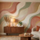 Adeus parede geométrica: a nova tendência de pintura orgânica e fluida que está dominando as decorações de casas elegantes