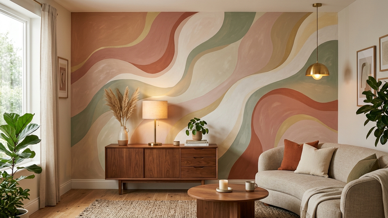 Adeus parede geométrica: a nova tendência de pintura orgânica e fluida que está dominando as decorações de casas elegantes