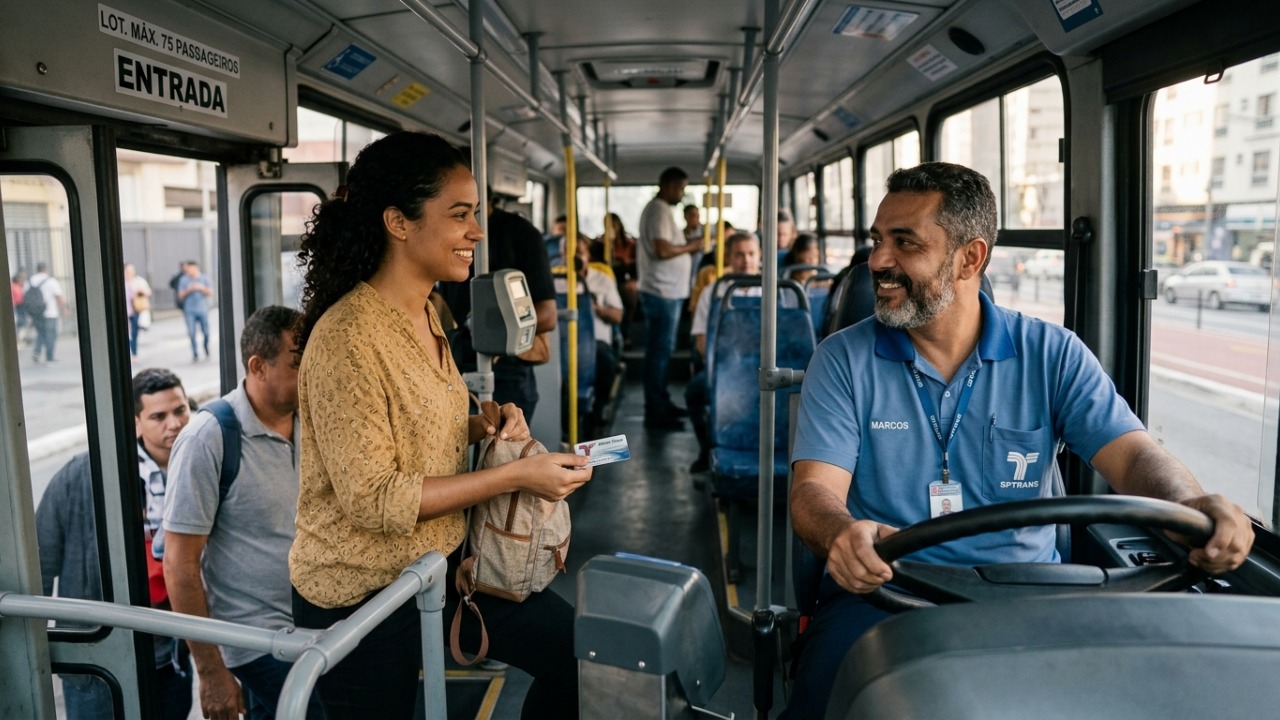 A psicologia aponta que cumprimentar o motorista do ônibus não é apenas educação, mas pode revelar habilidades sociais importantes