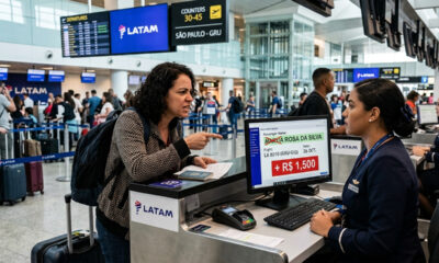 Passageiro erra uma letra do nome na compra, companhia aérea cobra R$ 1.500 para corrigir a passagem e é multada por cobrança ilegal