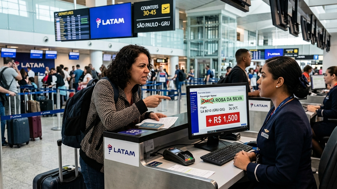 Passageiro erra uma letra do nome na compra, companhia aérea cobra R$ 1.500 para corrigir a passagem e é multada por cobrança ilegal