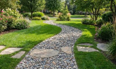 Fazer um simples caminho de pedras pode melhorar mil vezes a aparência do seu jardim
