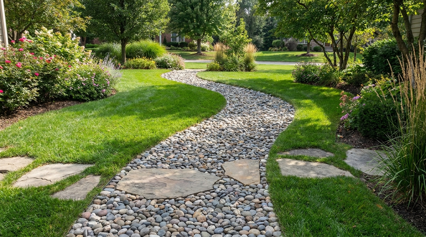 Fazer um simples caminho de pedras pode melhorar mil vezes a aparência do seu jardim