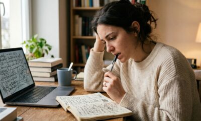 A psicologia diz que pessoas que mordem a tampa de caneta ou lápis enquanto pensam nem sempre têm apenas uma mania, mas podem usar o gesto para aliviar tensão mental