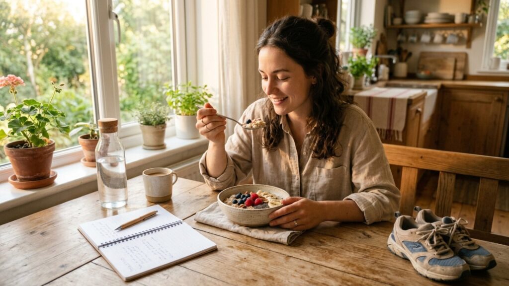 Ela pesava 110 quilos e sentia pouca energia, até mudar a alimentação e incluir esse mingau no café da manhã