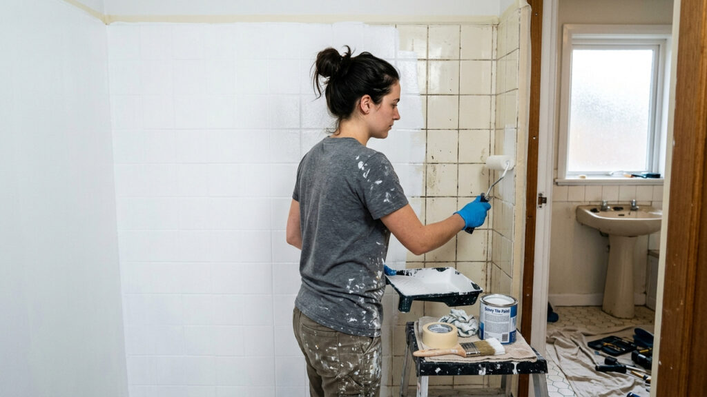 Adeus azulejos antigos no banheiro: a nova técnica simples com tinta epóxi para renovar o ambiente em um dia e sem reformas