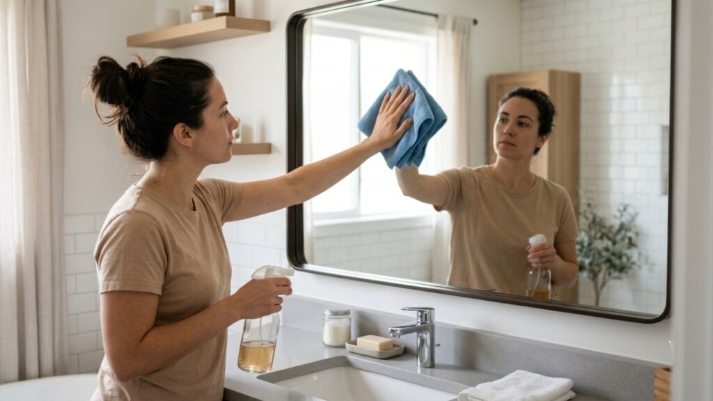 Não jogue fora os sachês de chá usados: o truque simples para limpar espelhos e janelas sem deixar marcas