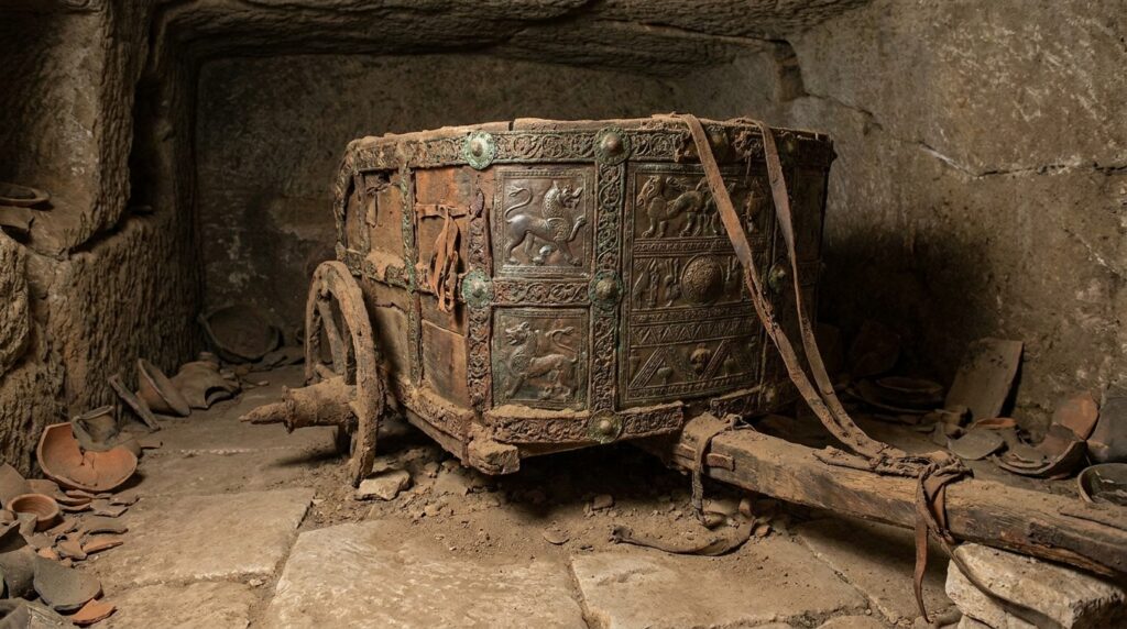 Tumba principesca com carruagem de 2.600 anos revela pistas sobre a elite da Itália antiga