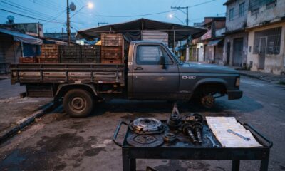Feirante compra caminhonete usada por R$ 55 mil, financia em 48 vezes com parcela de R$ 1.500, e no segundo mês a embreagem e o câmbio cedem juntos, o conserto de R$ 9 mil apaga o lucro das feiras e ele descobre que o prazo do vício oculto só começa quando o defeito aparece
