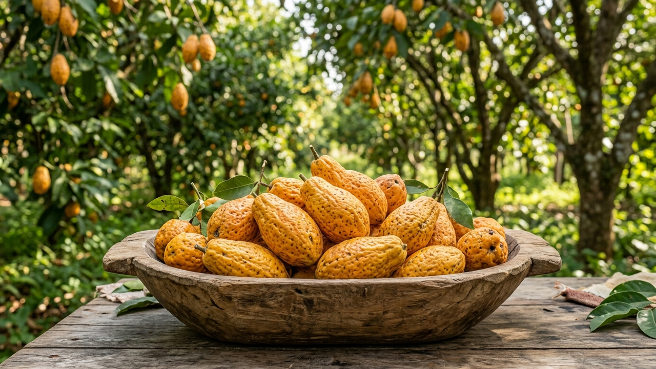 Essa fruta nativa do cerrado tem sabor de cocada cremosa e até o tronco da árvore é usado para fazer doces caseiros deliciosos na fazenda
