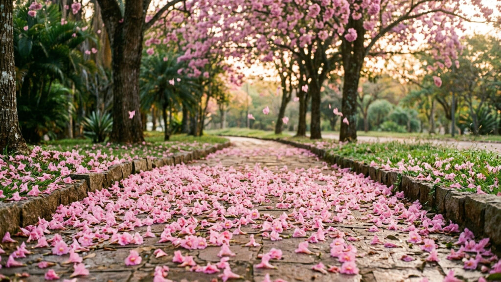 Esqueça a cerejeira japonesa: essa árvore rosa nativa floresce no inverno e ama o clima tropical do Brasil sem exigir manutenção constante