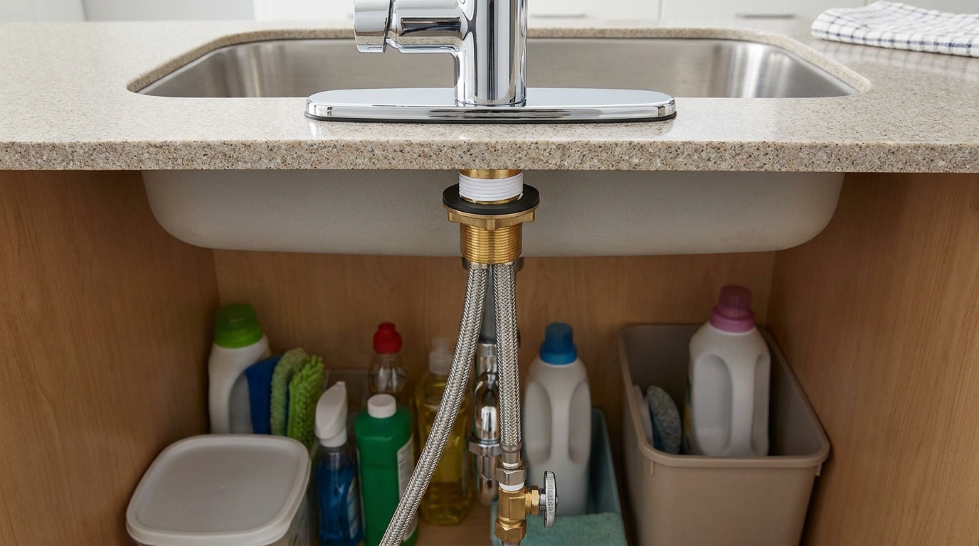 Encanador ensina instalar uma torneira de cozinha sem quebrar a bancada