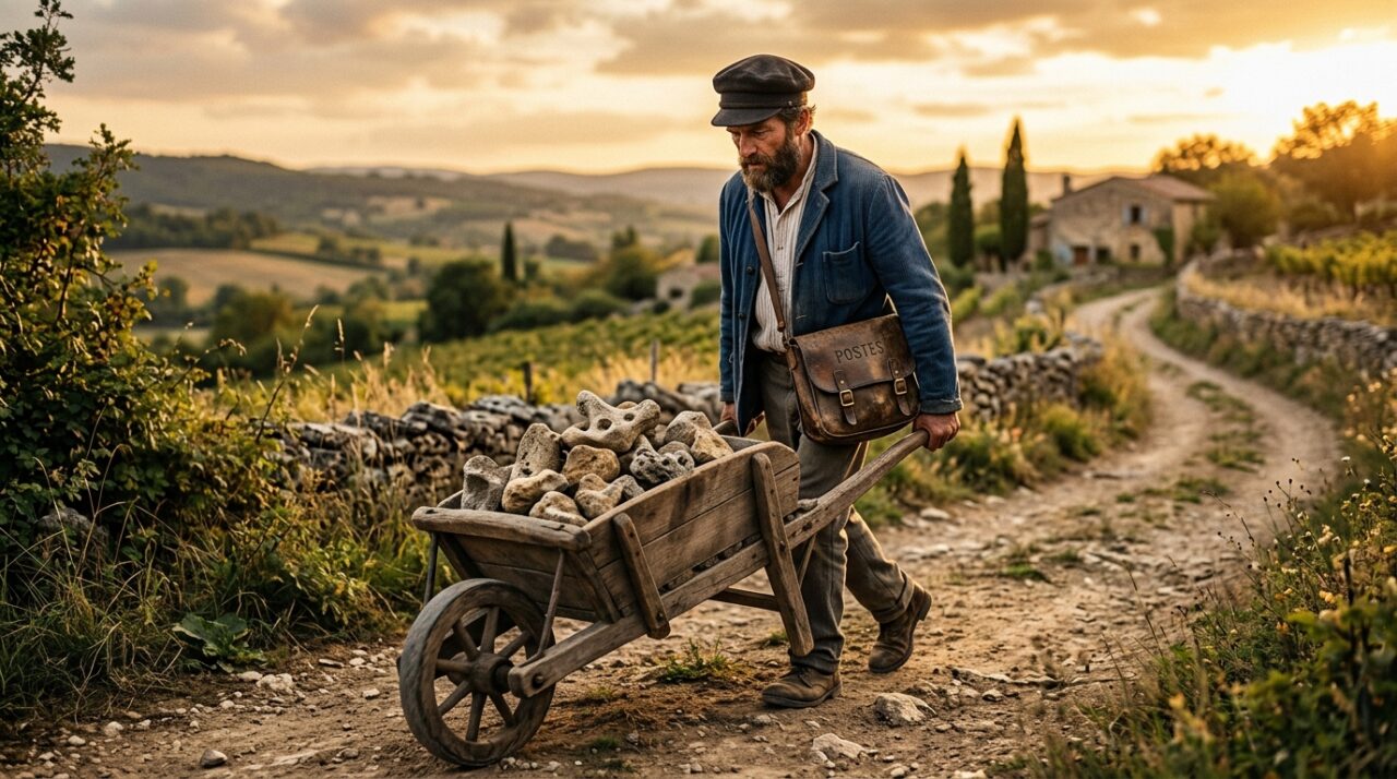 Um carteiro colecionou pedras estranhas durante 33 anos e construiu uma obra de arte que acabou sendo apreciada por Picasso