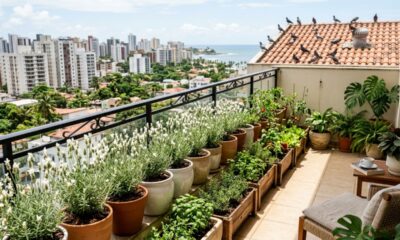 Esta flor branca parece apenas decorativa, mas pode ajudar a proteger plantas e hortaliças dos pombos