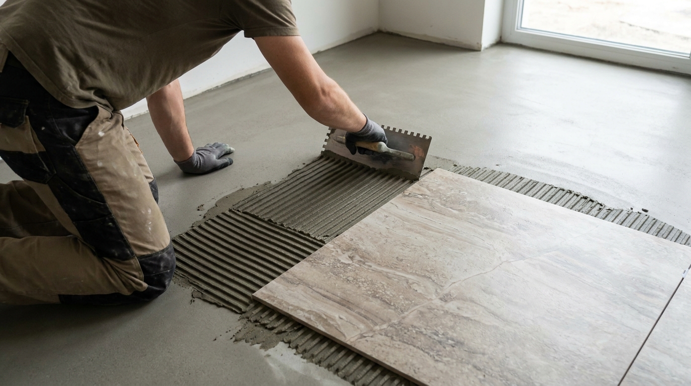O traço de argamassa ideal para assentar porcelanato sem descolar nem estufar