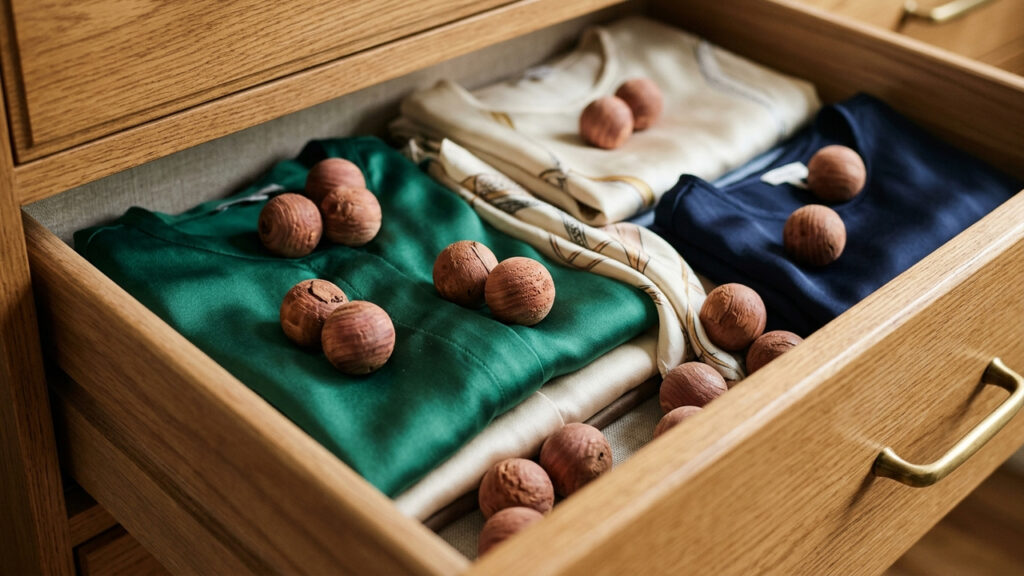 Adeus naftalina no armário: a nova alternativa com bolinhas de cedro para espantar as traças sem deixar roupas com cheiro de guardado