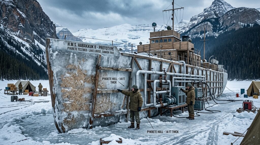 O porta aviões de gelo que a Grã Bretanha quase construiu durante a Segunda Guerra Mundial